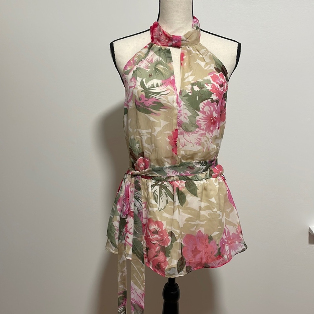 Walter baker floral halter top